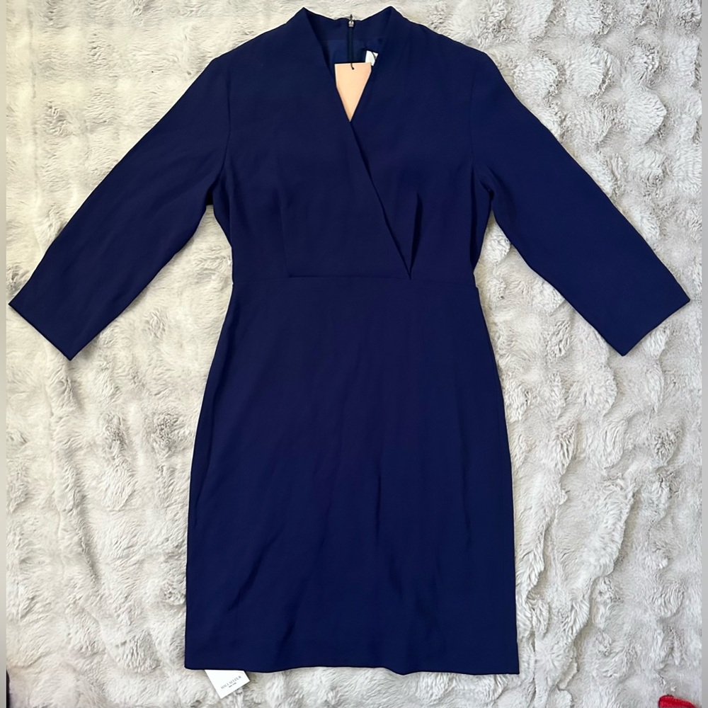 NWT M.M. Lafleur the Niko dress 2.0 Indigo blue size 10 - Picture 2 of 8